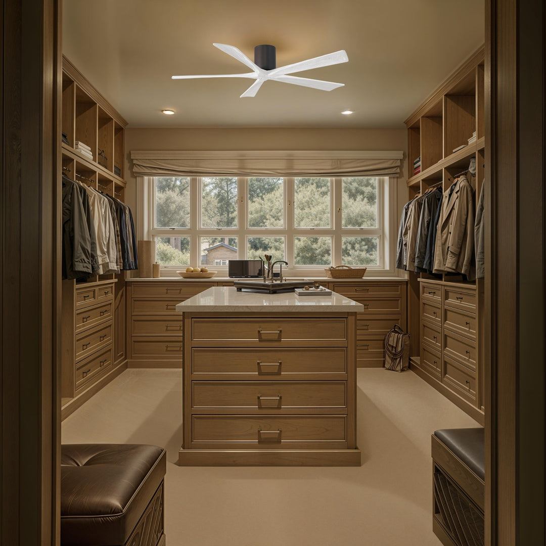 Matthews Fan Company Irene-5H 60" Flush Mounted Ceiling Fan