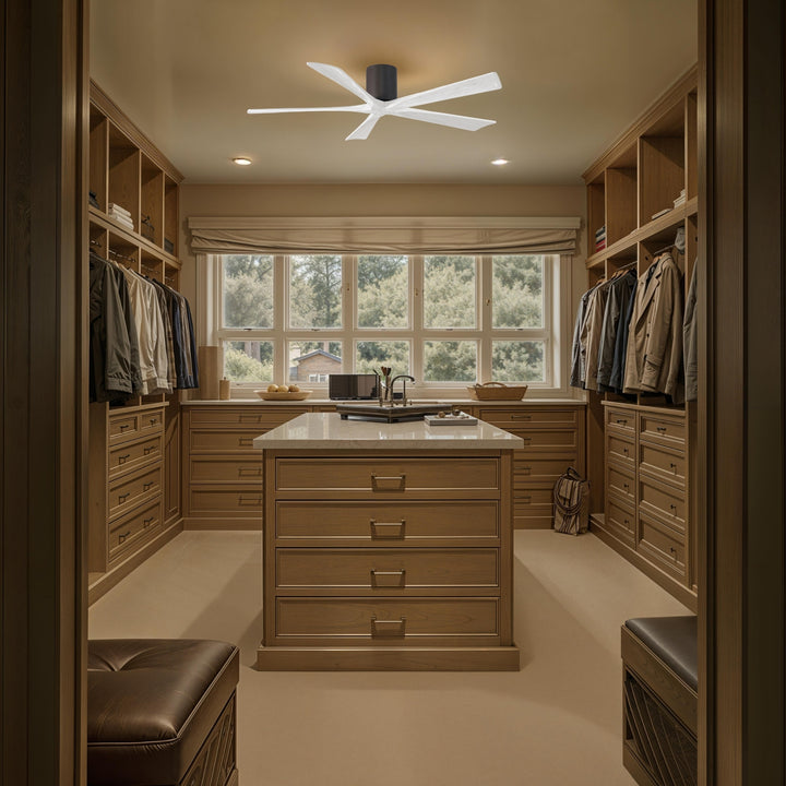 Matthews Fan Company Irene-5H 60" Flush Mounted Ceiling Fan