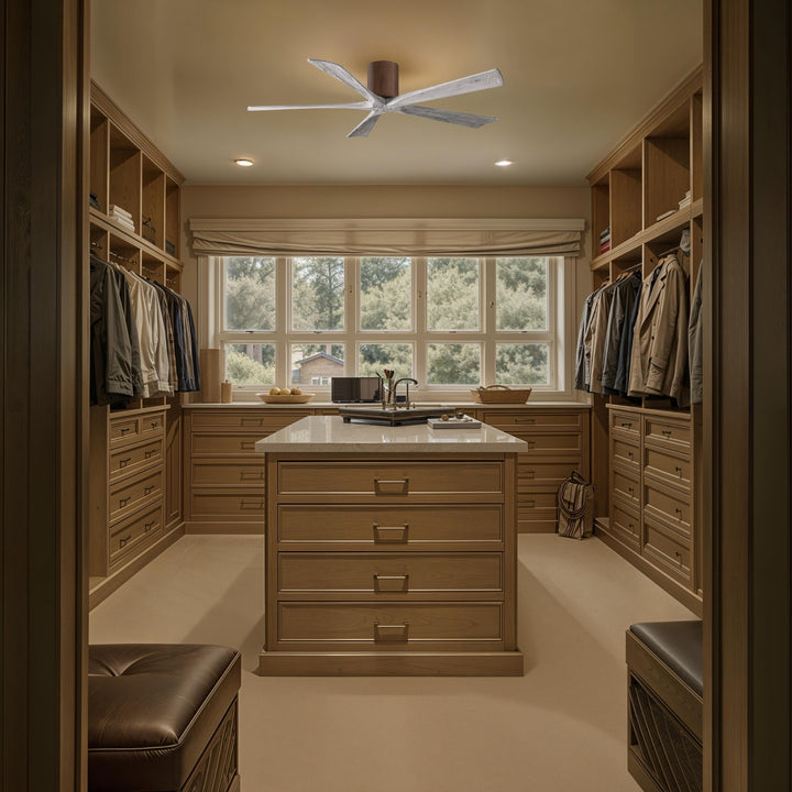 Matthews Fan Company Irene-5H 60" Flush Mounted Ceiling Fan