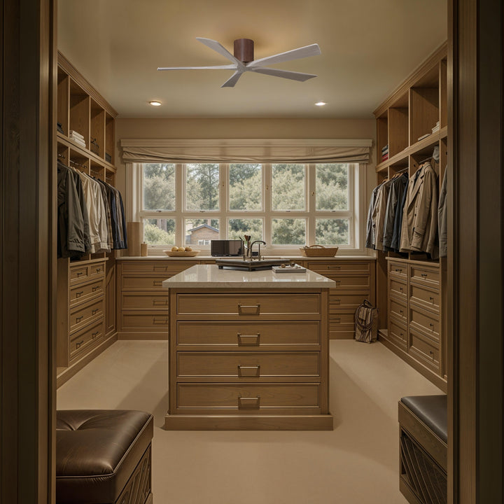 Matthews Fan Company Irene-5H 60" Flush Mounted Ceiling Fan