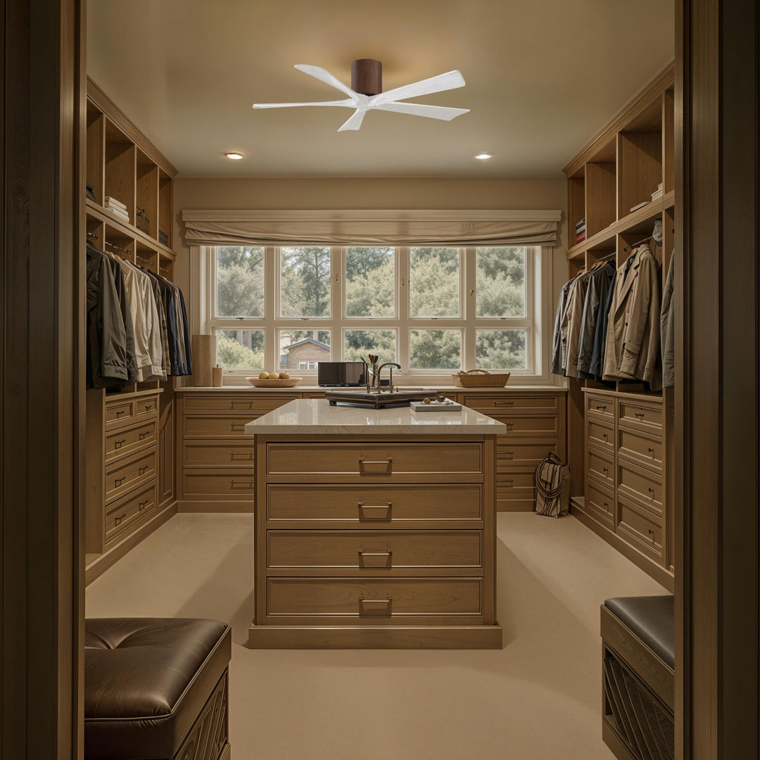 Matthews Fan Company Irene-5H 52"Flush Mounted Ceiling Fan