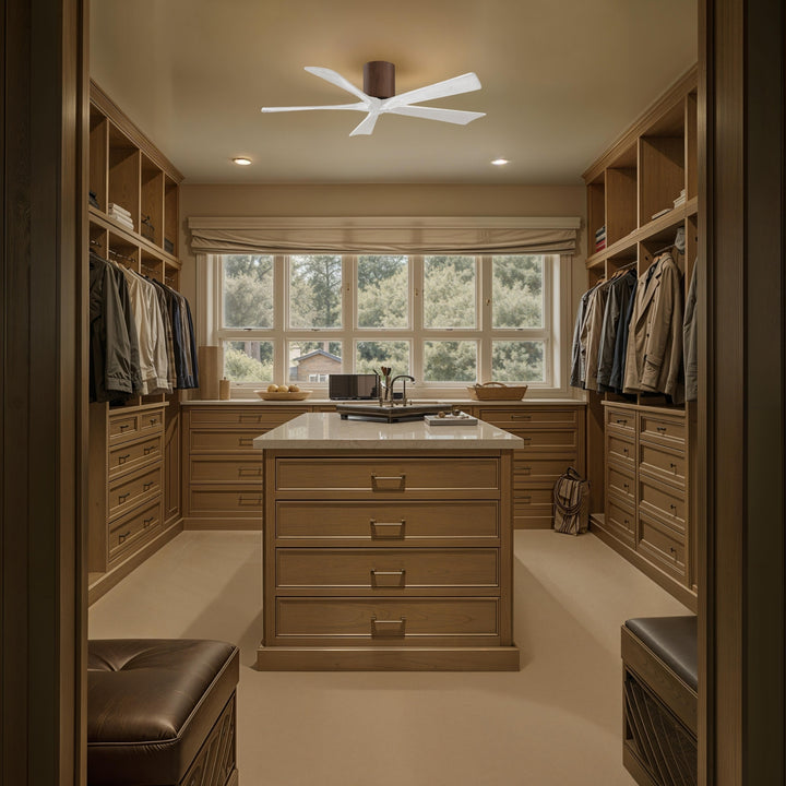 Matthews Fan Company Irene-5H 52"Flush Mounted Ceiling Fan
