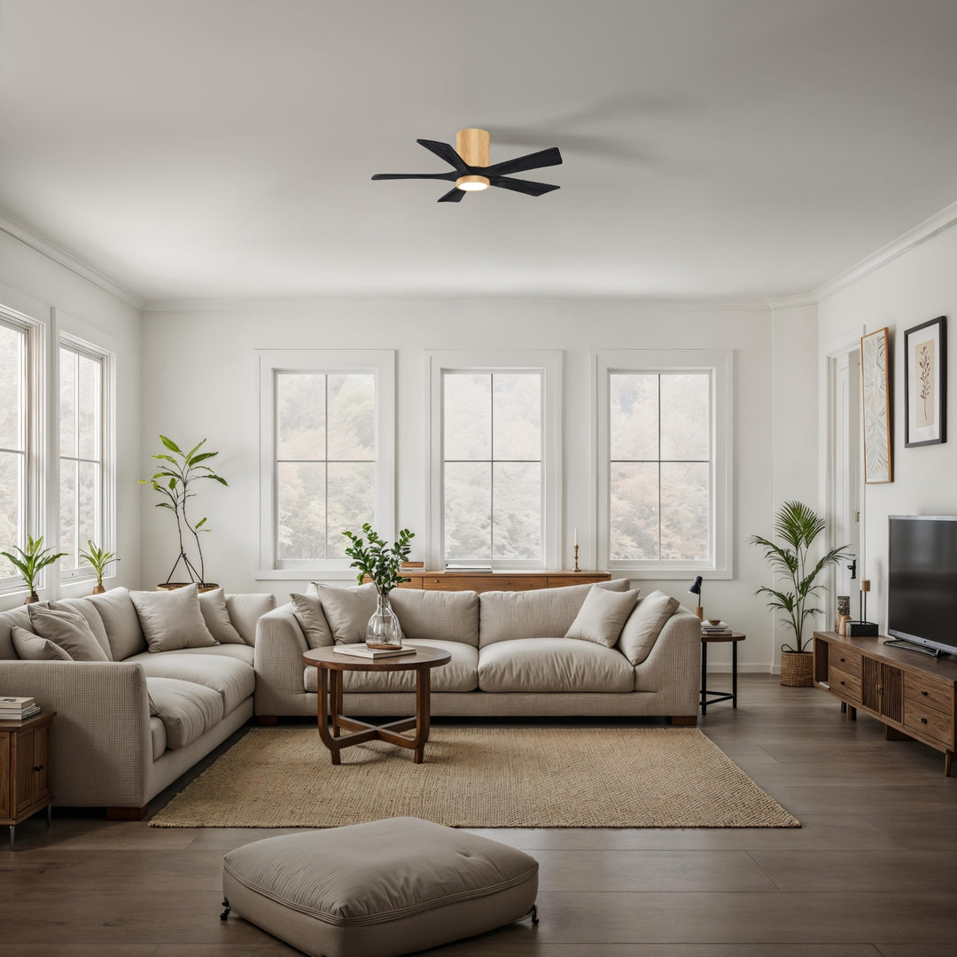 Matthews Fan Company Irene-5HLK 42" Flush Mounted Ceiling Fan with LED Light Kit