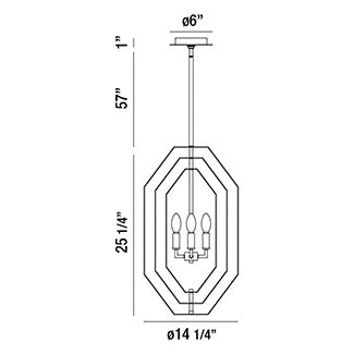 Eurofase Montcalm Chandelier Chandeliers Eurofase   