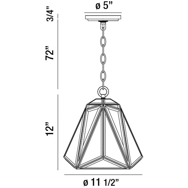 Eurofase Glacier Pendant Pendants Eurofase   