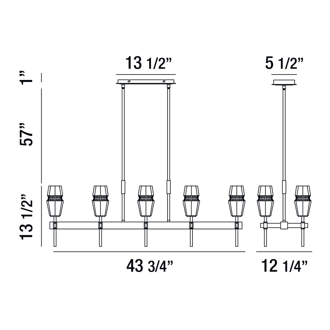 Eurofase Gladstone Chandelier Chandeliers Eurofase   