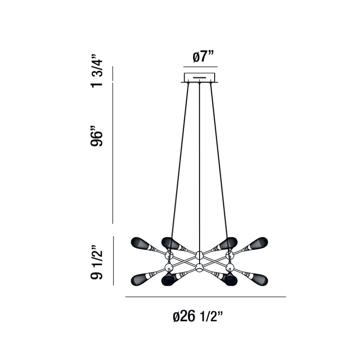 Eurofase Manning Chandelier Chandeliers Eurofase   