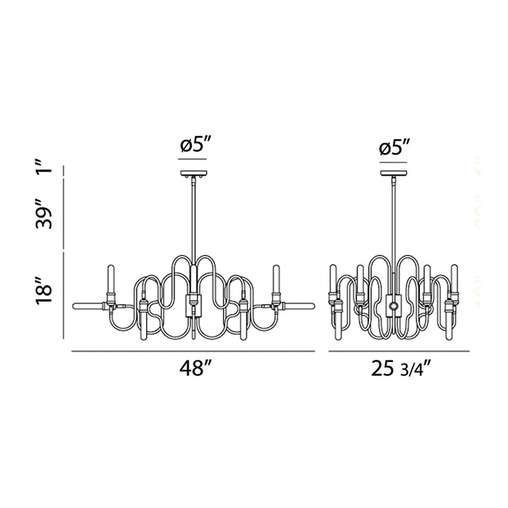 Eurofase Briggs Chandelier Chandeliers Eurofase   