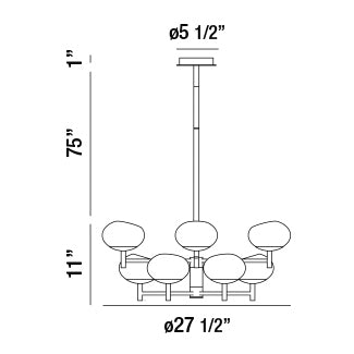 Eurofase Burlington Chandelier Chandeliers Eurofase   