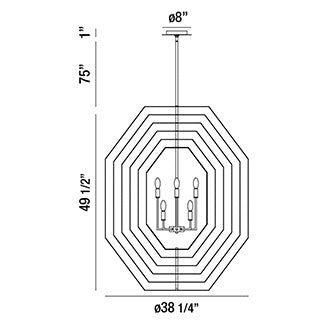 Eurofase Montcalm Chandelier Chandeliers Eurofase   