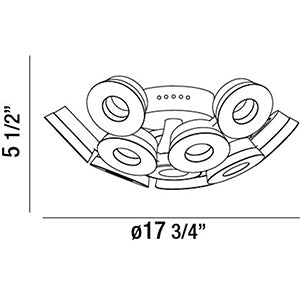 Eurofase Glendale Flush Mount Ceiling Flush Mounts Eurofase   