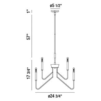 Eurofase Rado Chandelier Chandeliers Eurofase   