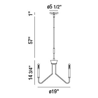 Eurofase Rado Chandelier Chandeliers Eurofase   