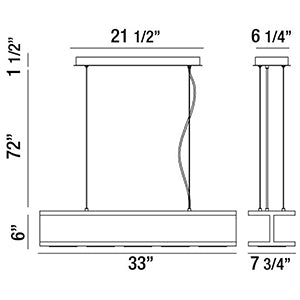 Eurofase Fascio Pendant Pendants Eurofase   