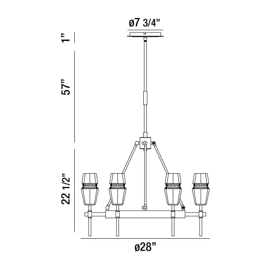 Eurofase Gladstone Chandelier Chandeliers Eurofase   