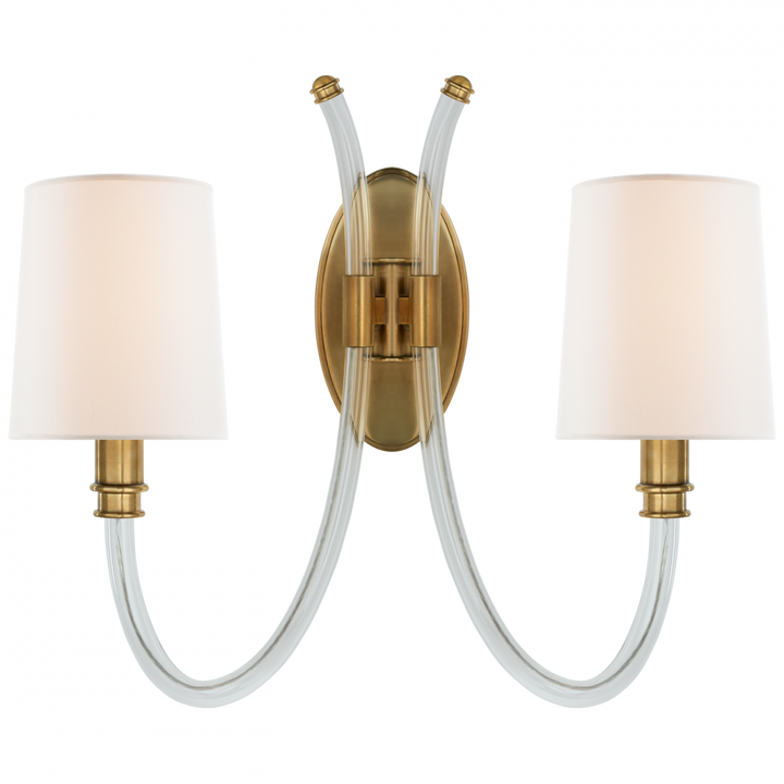 Visual Comfort & Co. Clarice Double Sconce Wall Sconces Visual Comfort & Co.   