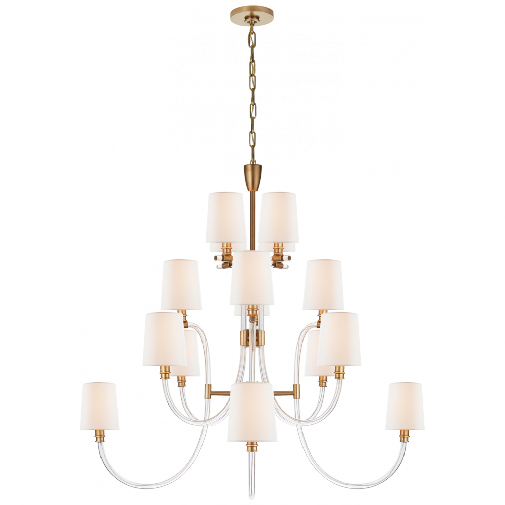 Visual Comfort & Co. Clarice Large Chandelier Chandeliers Visual Comfort & Co.   