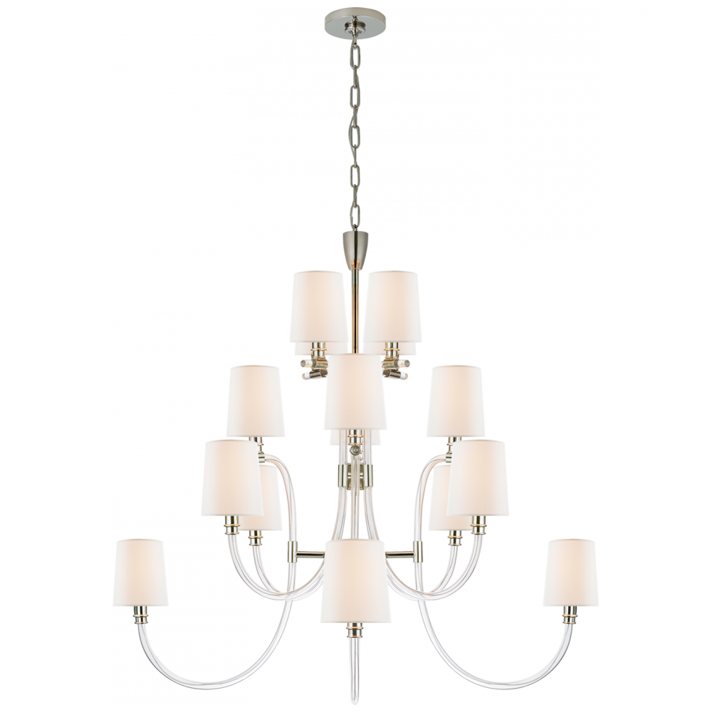 Visual Comfort & Co. Clarice Large Chandelier Chandeliers Visual Comfort & Co.   