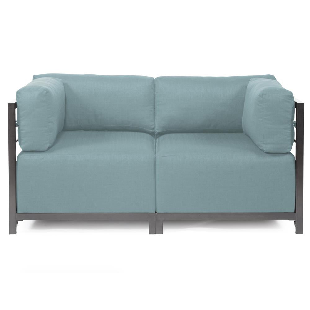 Howard Elliott Collection Axis 2pc Sectional Sterling Breeze Titanium Frame Howard Elliott Collection