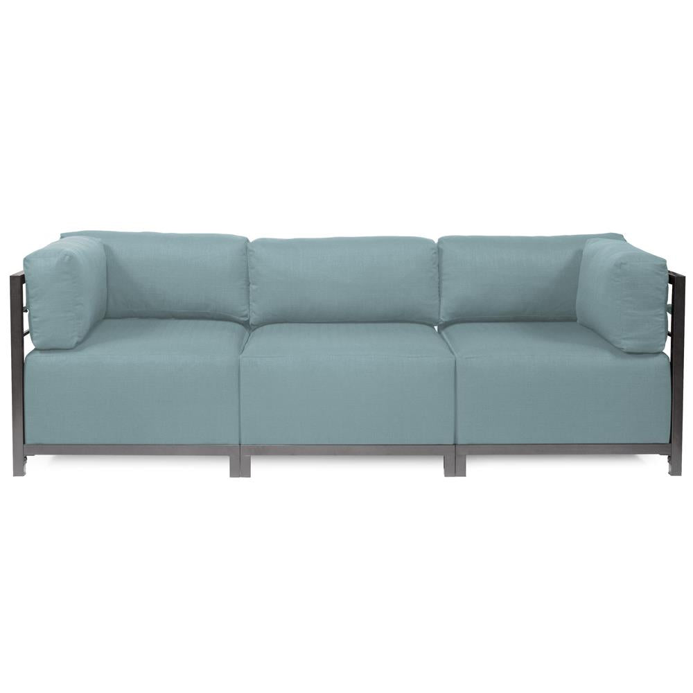 Howard Elliott Collection Axis 3pc Sectional Sterling Breeze Titanium Frame Howard Elliott Collection