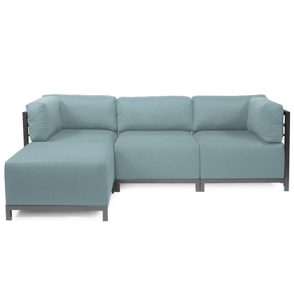 Howard Elliott Collection Axis 4pc Sectional Sterling Breeze Titanium Frame Howard Elliott Collection