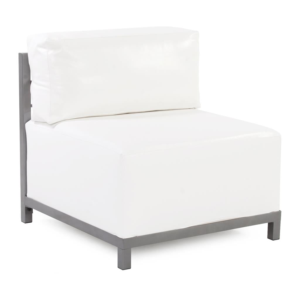 Howard Elliott Collection Axis Chair Atlantis White Titanium Frame Outdoor Living Howard Elliott Collection   