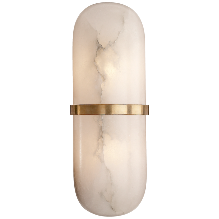 Visual Comfort & Co. Melange Pill Form Sconce Wall Sconces Visual Comfort & Co. Antique-Burnished Brass  