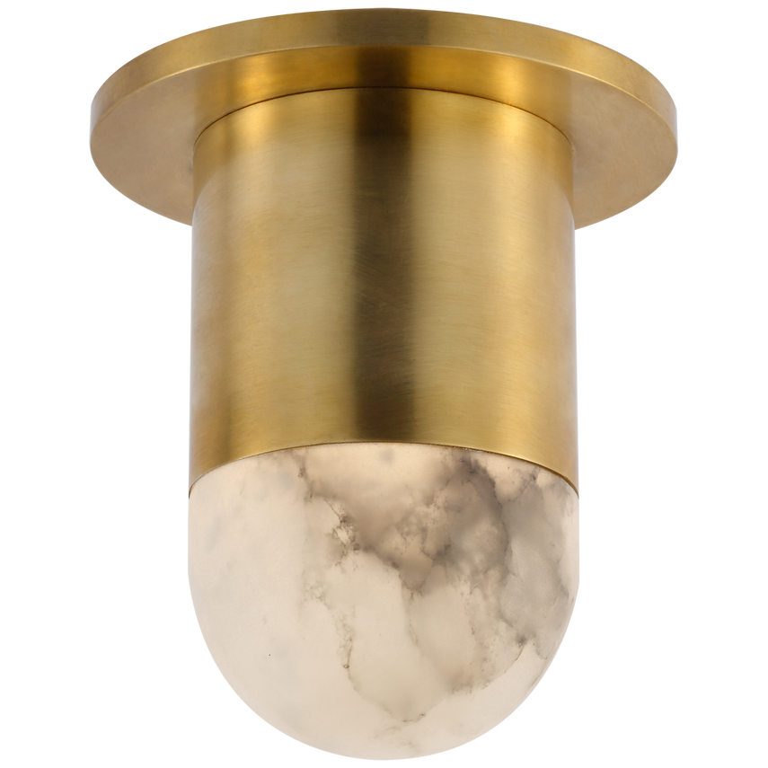 Visual Comfort & Co. Melange Mini Monopoint Flush Mount Ceiling Flush Mounts Visual Comfort & Co. Antique-Burnished Brass  