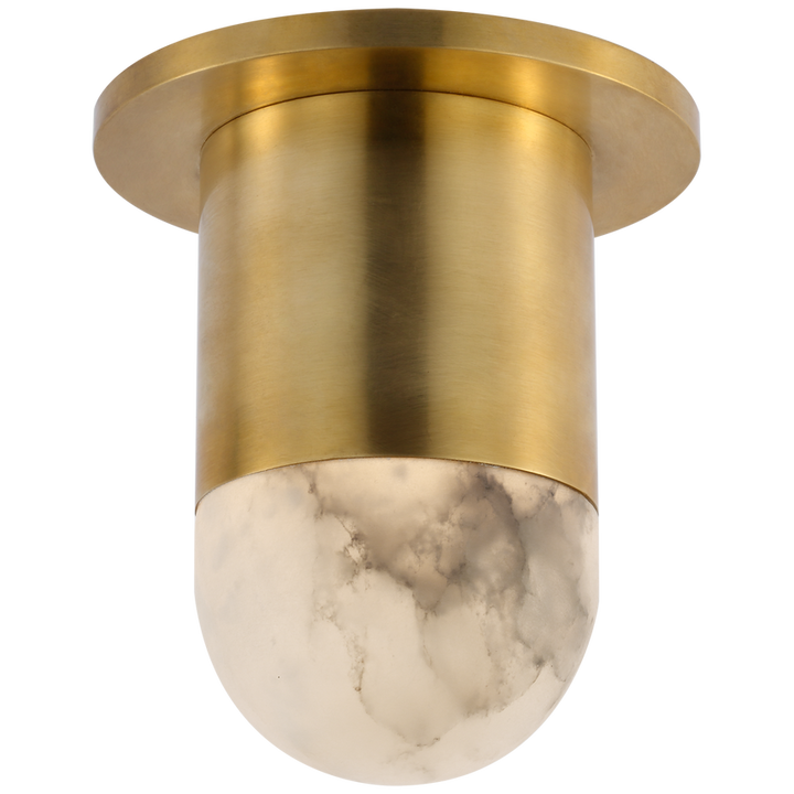 Visual Comfort & Co. Melange Mini Monopoint Flush Mount Ceiling Flush Mounts Visual Comfort & Co. Antique-Burnished Brass  