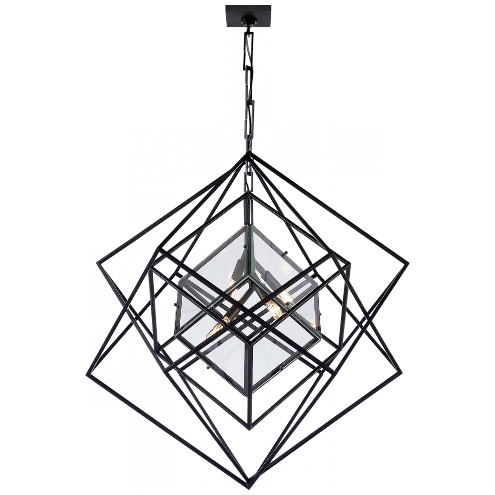 Visual Comfort Cubist Medium Chandelier Pendants Visual Comfort   