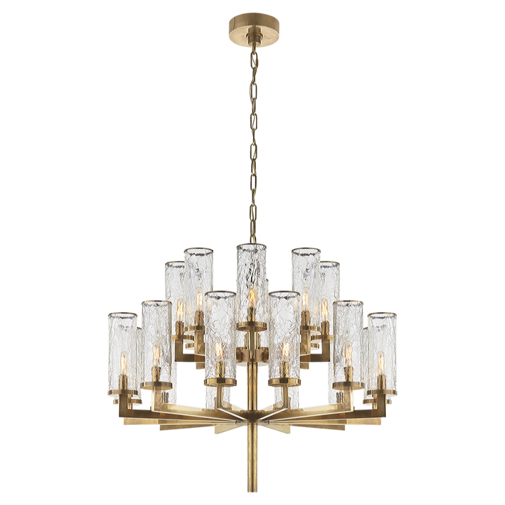 Visual Comfort Liaison Double Tier Chandelier Chandeliers Visual Comfort   