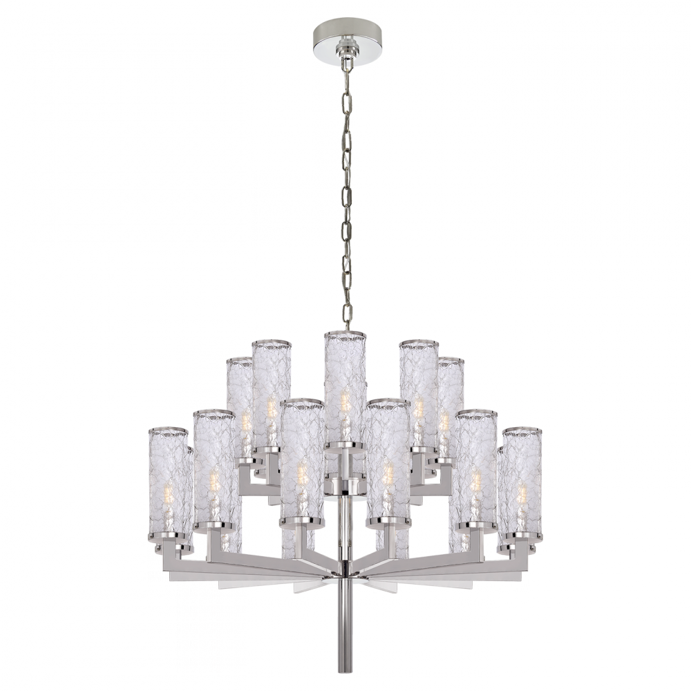 Visual Comfort Liaison Double Tier Chandelier Chandeliers Visual Comfort   