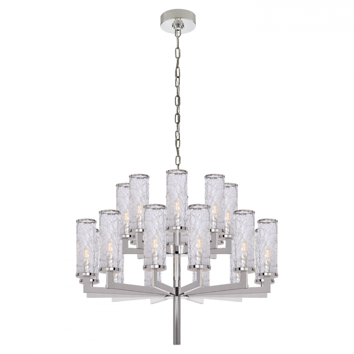 Visual Comfort Liaison Double Tier Chandelier Chandeliers Visual Comfort   