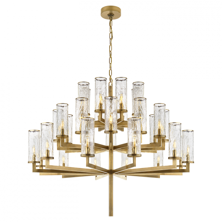 Visual Comfort Liaison Triple Tier Chandelier Chandeliers Visual Comfort   