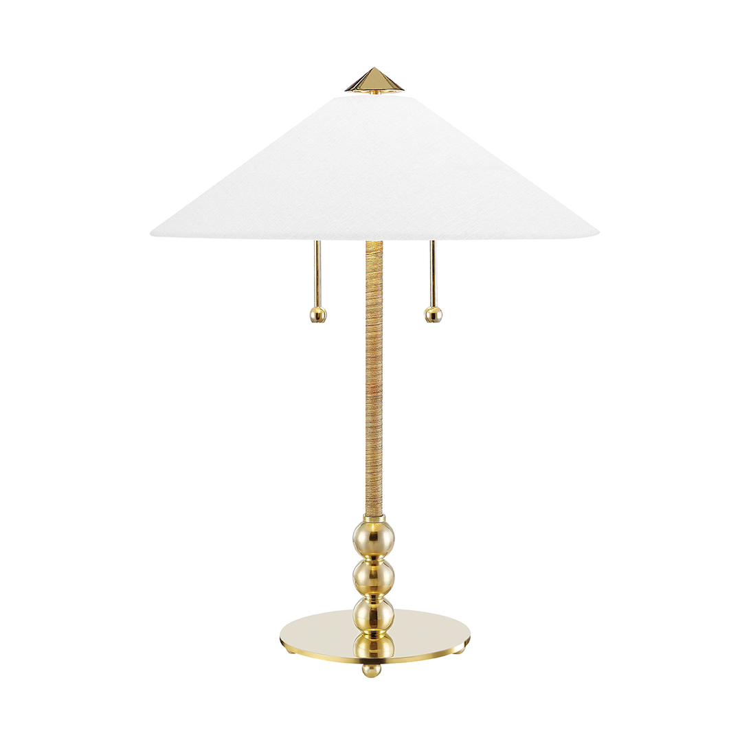 Hudson Valley Lighting Flare Table Lamp Table Lamps Hudson Valley Lighting Aged Brass  