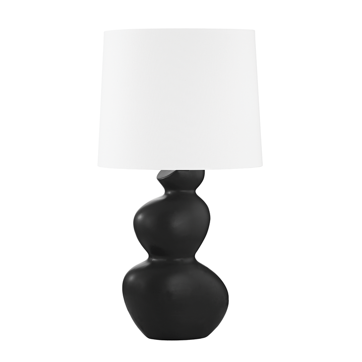 Hudson Valley Lighting Kingsley Table Lamp Table Lamps Hudson Valley Lighting AGED BRASS/CERAMIC SATIN BLACK  