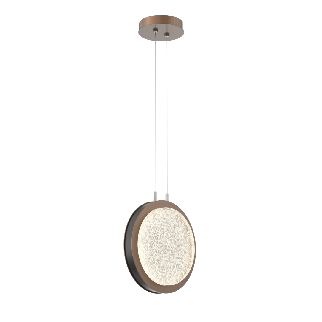 Hammerton Studio Iris Large Pendant Burnished Bronze / Matte Black