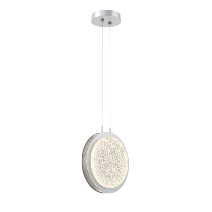 Hammerton Studio Iris Large Pendant Classic Silver / Ash Wood