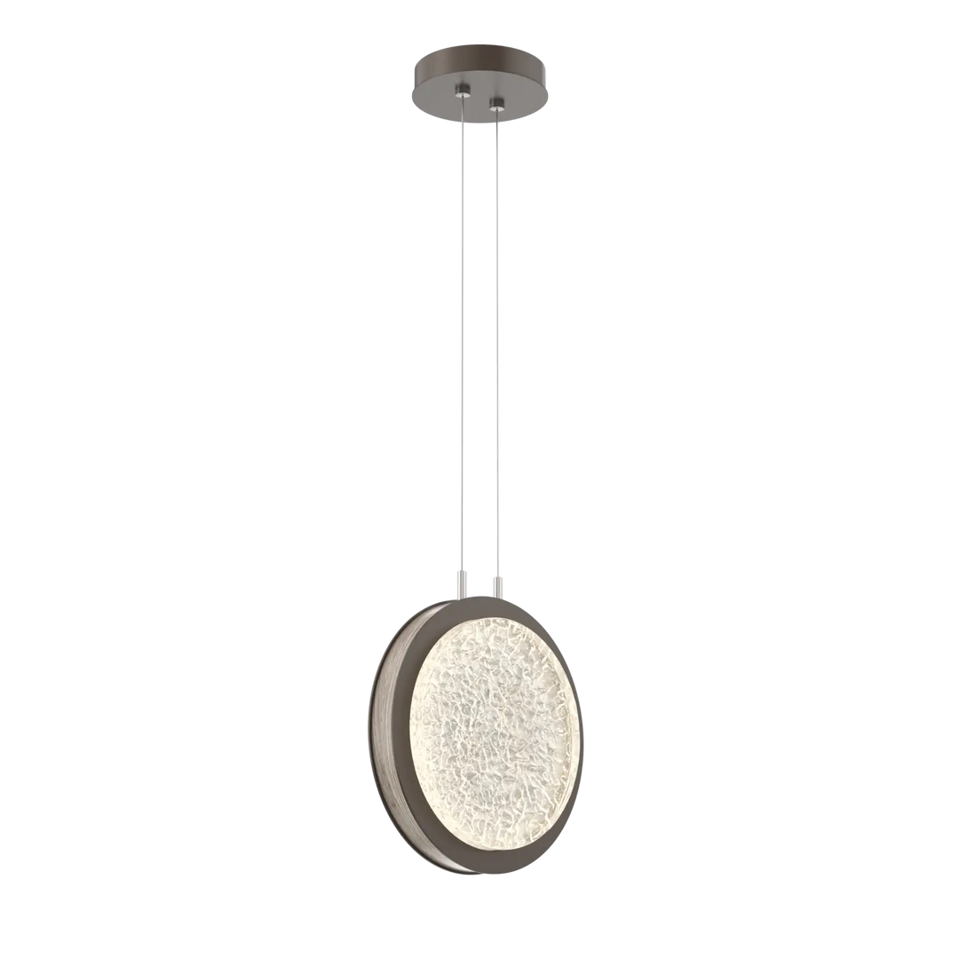 Hammerton Studio Iris Large Pendant Flat Bronze / Ash Wood