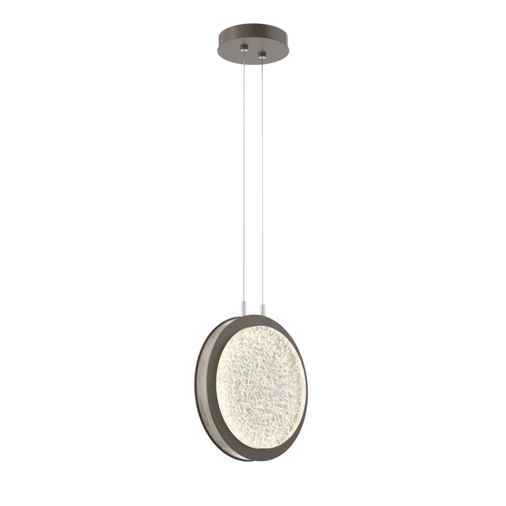 Hammerton Studio Iris Large Pendant Flat Bronze / Ash Wood