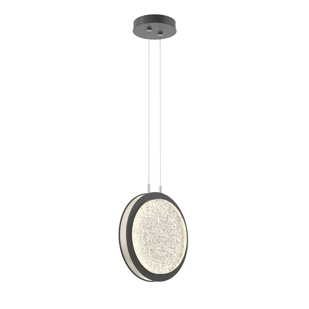 Hammerton Studio Iris Large Pendant Matte Black / Light Oak Wood