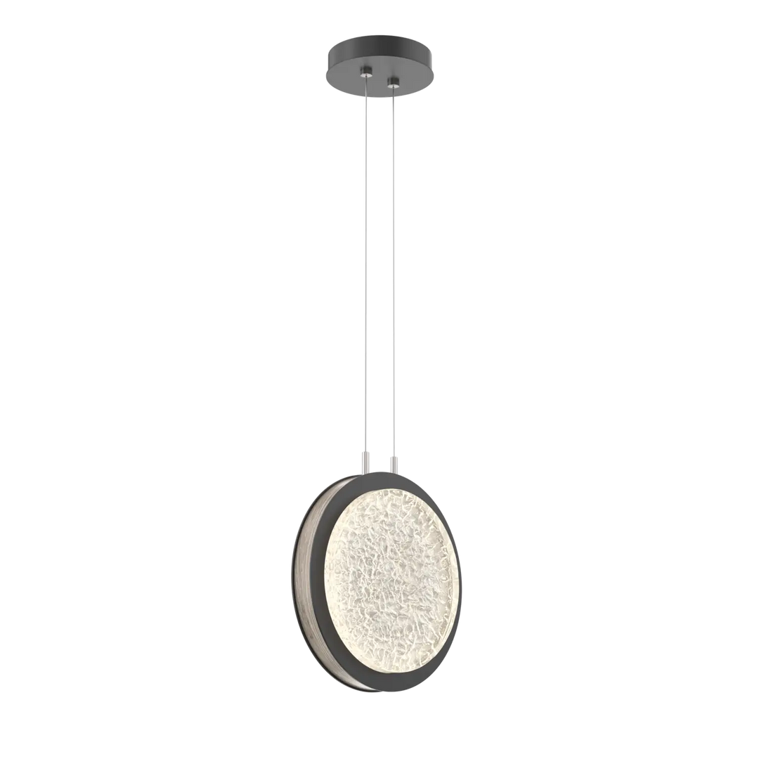 Hammerton Studio Iris Large Pendant Matte Black / Ash Wood