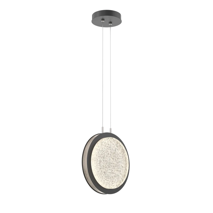 Hammerton Studio Iris Large Pendant Matte Black / Ash Wood