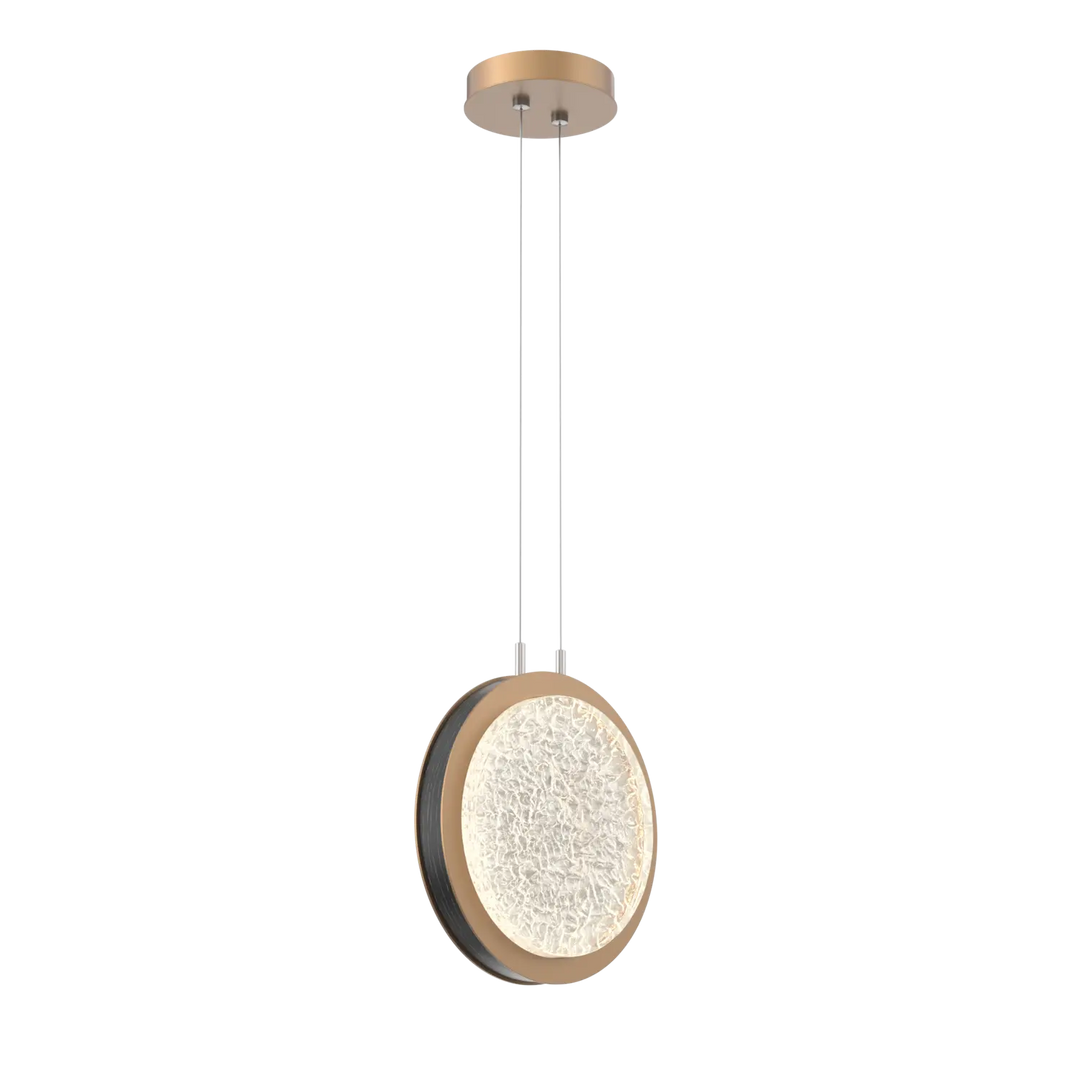 Hammerton Studio Iris Large Pendant Novel Brass / Dark Oak Wood