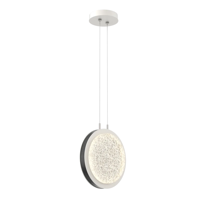 Hammerton Studio Iris Large Pendant Salt White / Dark Oak Wood