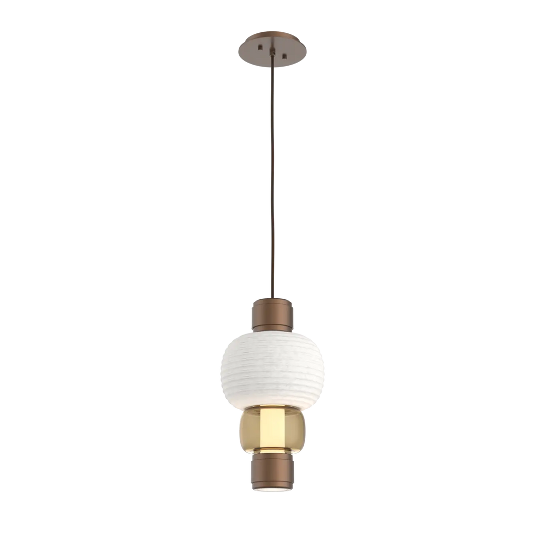Hammerton Studio Torno Mandrel Pendant Burnished Bronze / Single / Bronze / Chalk Ceramic