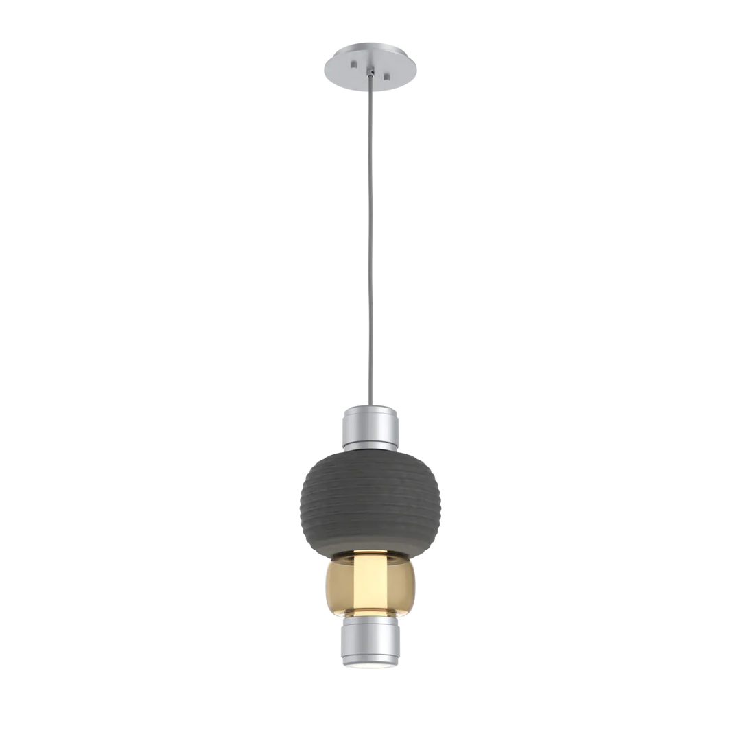 Hammerton Studio Torno Mandrel Pendant Classic Silver / Single / Bronze / Charcoal Ceramic