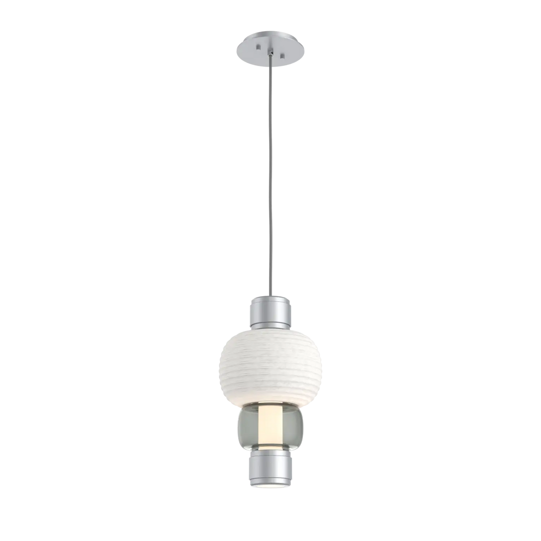 Hammerton Studio Torno Mandrel Pendant Classic Silver / Single / Smoke / Chalk Ceramic