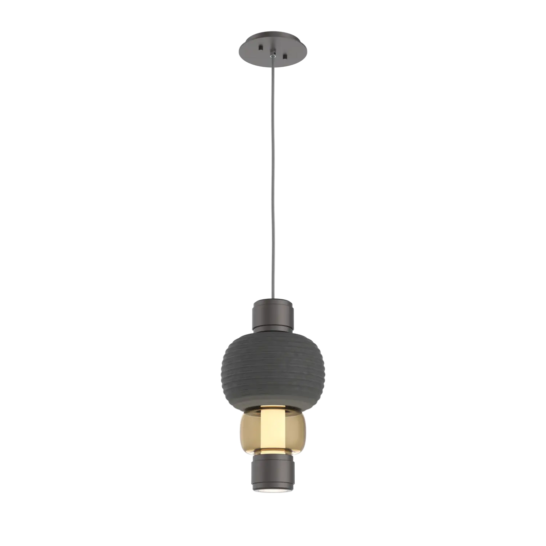 Hammerton Studio Torno Mandrel Pendant Graphite / Single / Bronze / Charcoal Ceramic