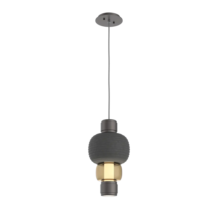 Hammerton Studio Torno Mandrel Pendant Graphite / Single / Bronze / Charcoal Ceramic